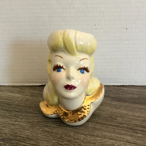 Vintage Lady  Head Vase - Picture 1 of 11
